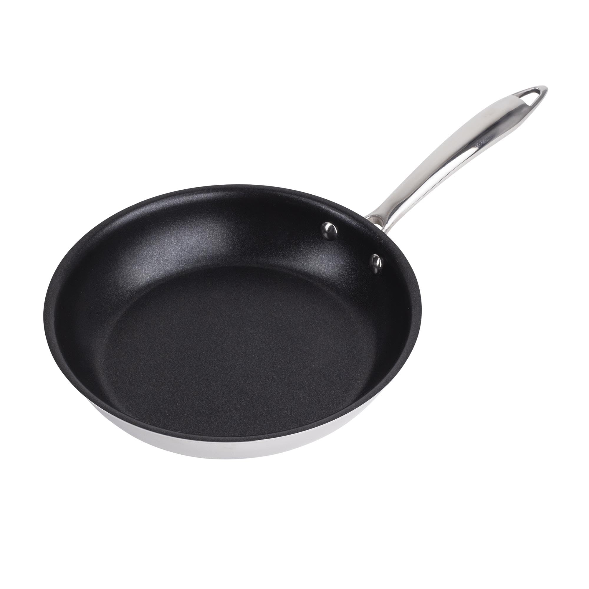 MasterPro – Juego de 2 Sartenes – Tamaños 20+24 cm - Fabricadas en Aluminio Prensado – Total Antiadherencia – Mango Acero Inox Apto para Todo Tipo de Cocinas incluyendo Inducción