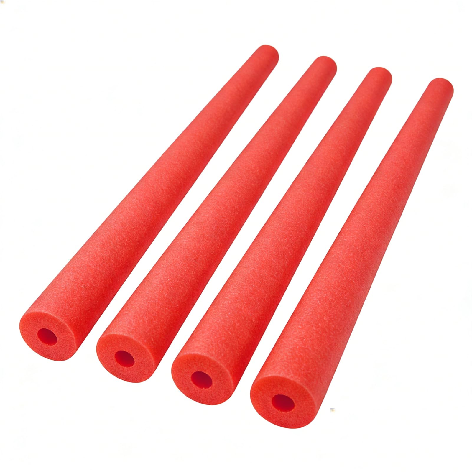 Pool Noodles, 4X120CM Hollow Foam Swimming Noodles, Soft Floating Swimming Pool Noodle Foam Sticks for Kids Adults, Flexible Float Aid Woggle Training Swim Noodle Foams Tube Exercise Water Toy