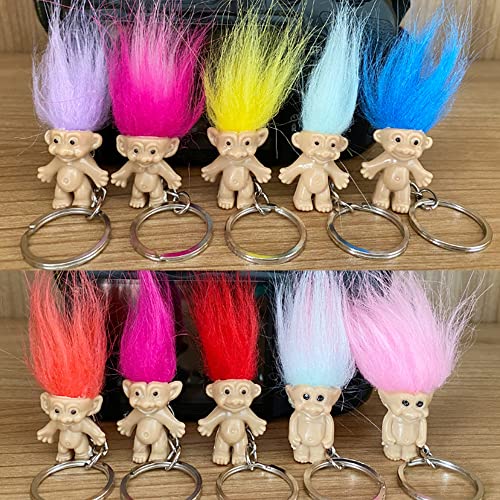 Mini muñecos troll llavero 10 piezas miniatura 6