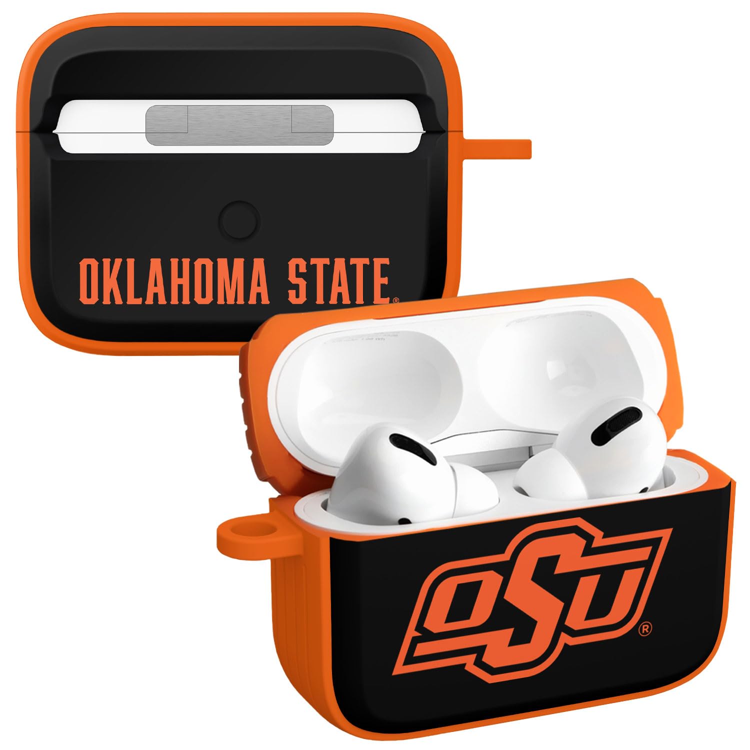 AFFINITY BANDS Oklahoma State Cowboys HDX Case Cover Compatible with Apple AirPods Pro 1 & 2 (Classic)
