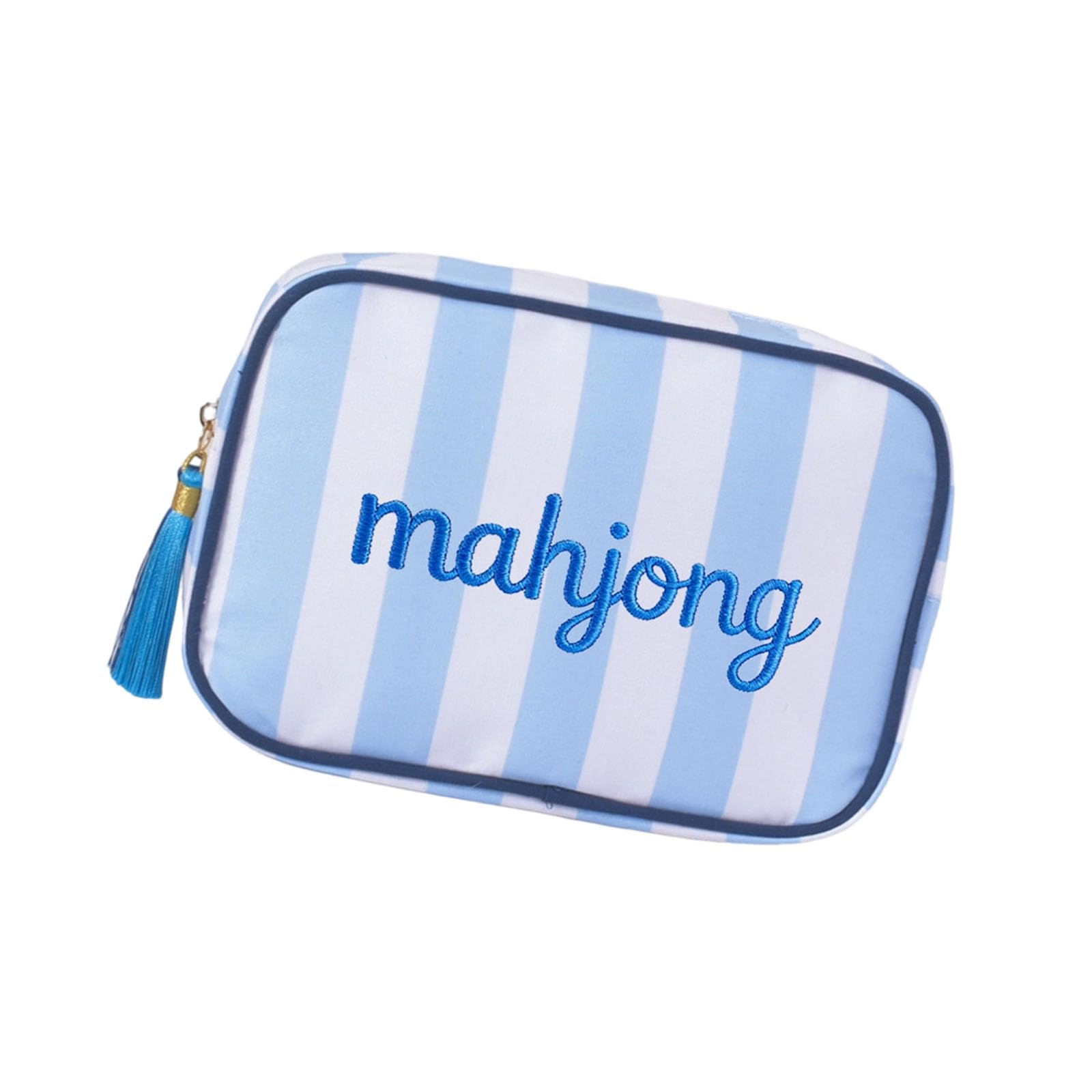 TFAOYS Sturdy Fabric Mahjong Case with Reinforced Structure for Long Term Use Party Game Storage