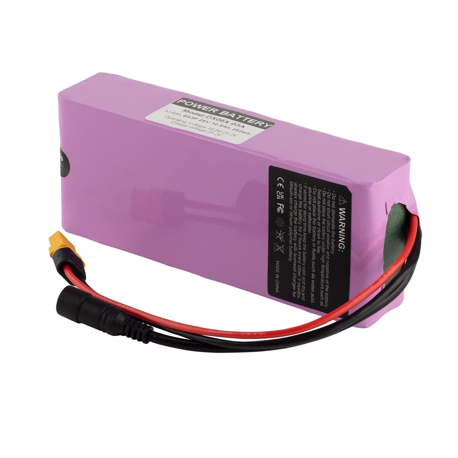(tensión Total 25,2V en Lugar de 29,4V) Batería ebike 24V 7Ah batería de Iones de Litio 10Ah 12Ah 14Ah 20Ah con Cargador 200W-450W 250W 300W 350W para Scooter, etc.