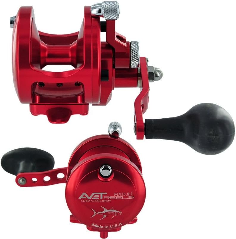 Avet MXJ6/4 Two Speed Reel - Right-Hand - Blue