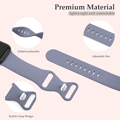 Miniatura 10 de Compatible con correas de Apple Watch de 1.496 in 1.575 in 1.614 in 1.654 in 1.732 in 1.772 in 1.811 in 1.929 in iWatch Ultra 2 Ultra se Series 10 9