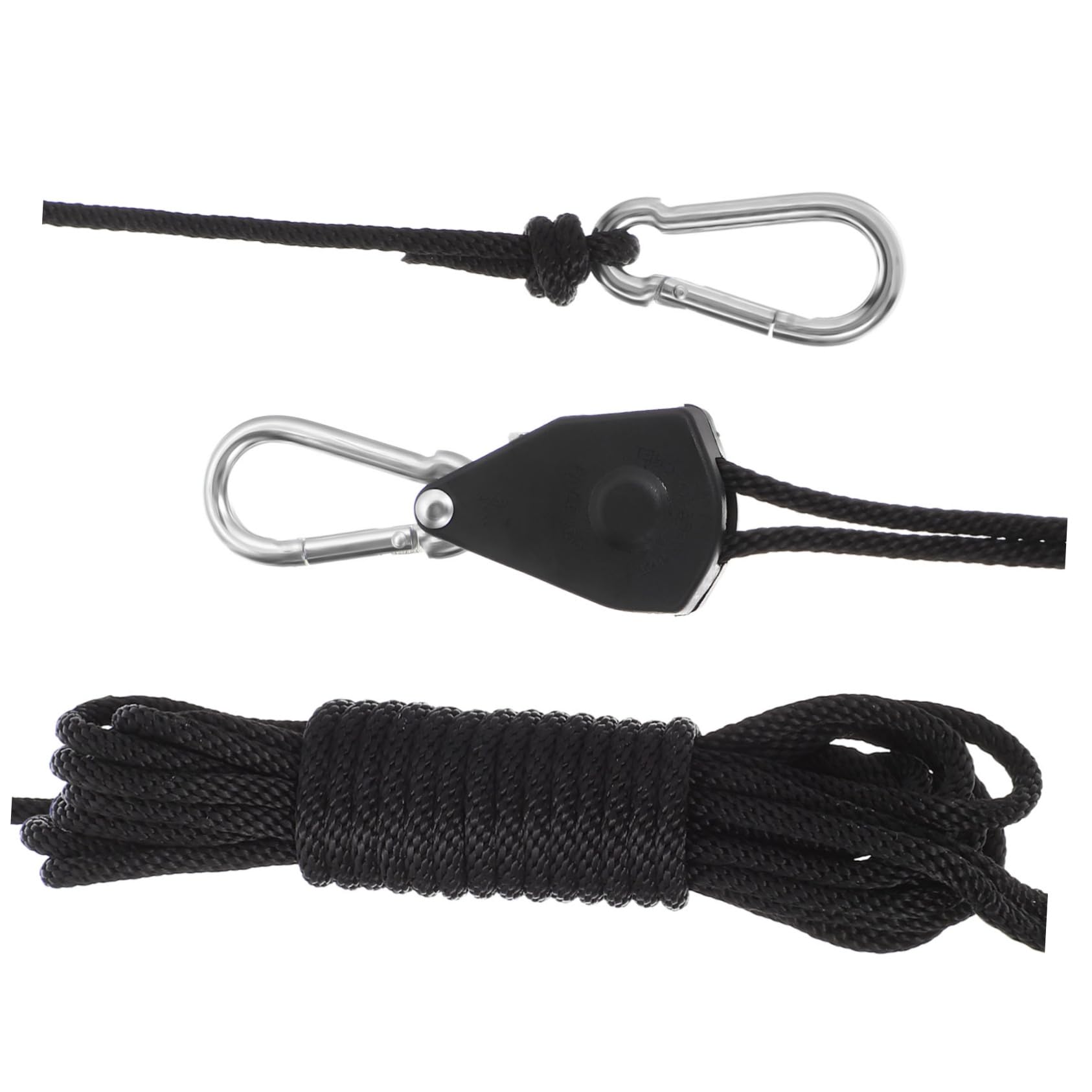 Milisten Hanging Cord with Pulley Utility Rope for Outdoor Use for Camping Clothes Drying String Lights Lightweight and Portable Clothesline