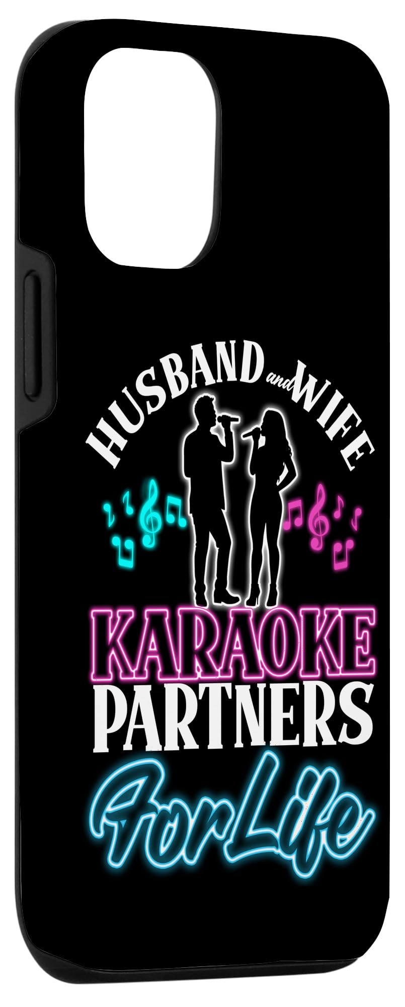 iPhone 15 Karaoke Singer Husband Wife Marriage Wedding Husband & Wife Case - Image 3