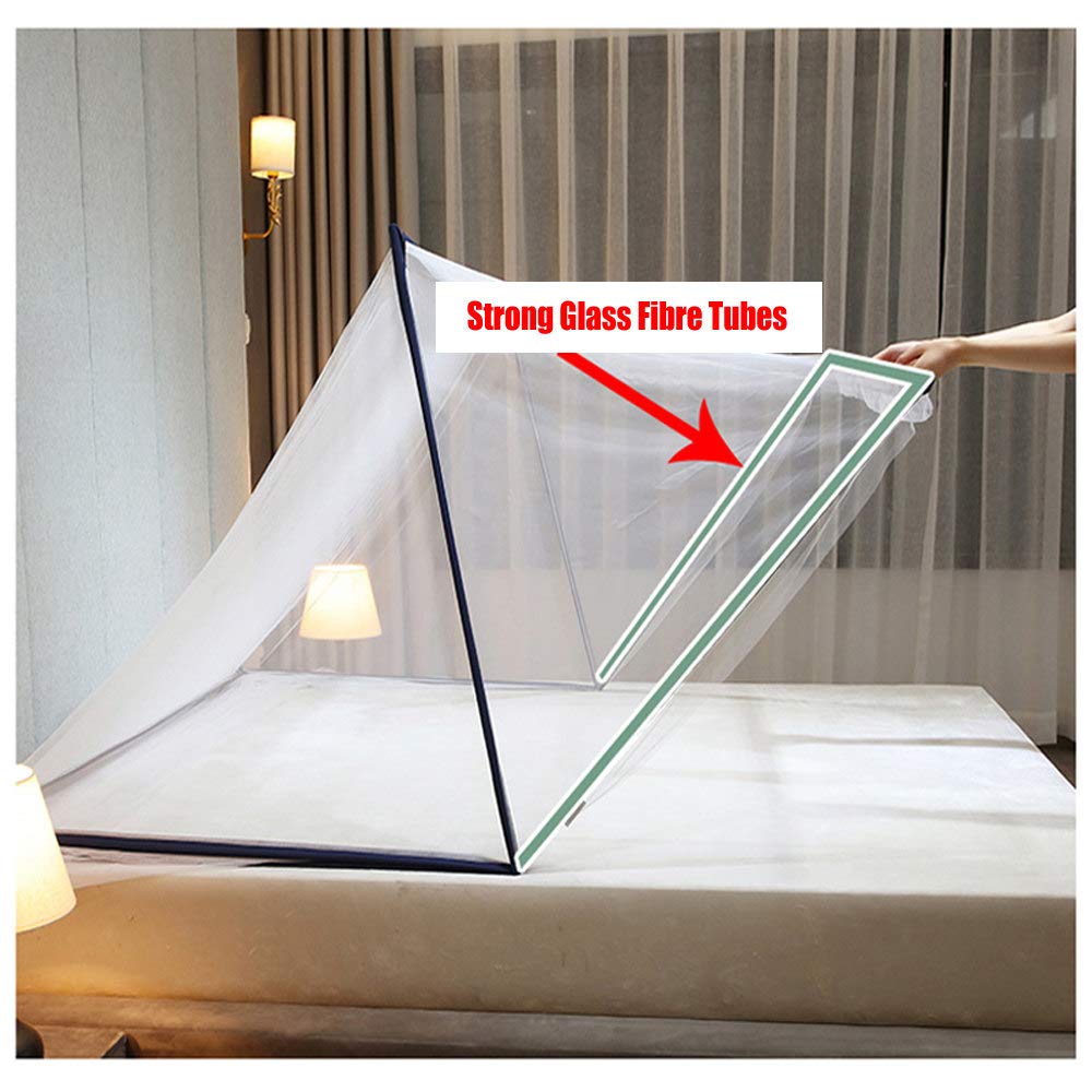 Tente Moustiquaire Pliante pour Lit Couverture Anti-Moustique pour Voyage Adulte, Moustiquaire Extérieure Pliante Portable pour La Maison Et Le Voyage,2,80 * 190 * 80cm