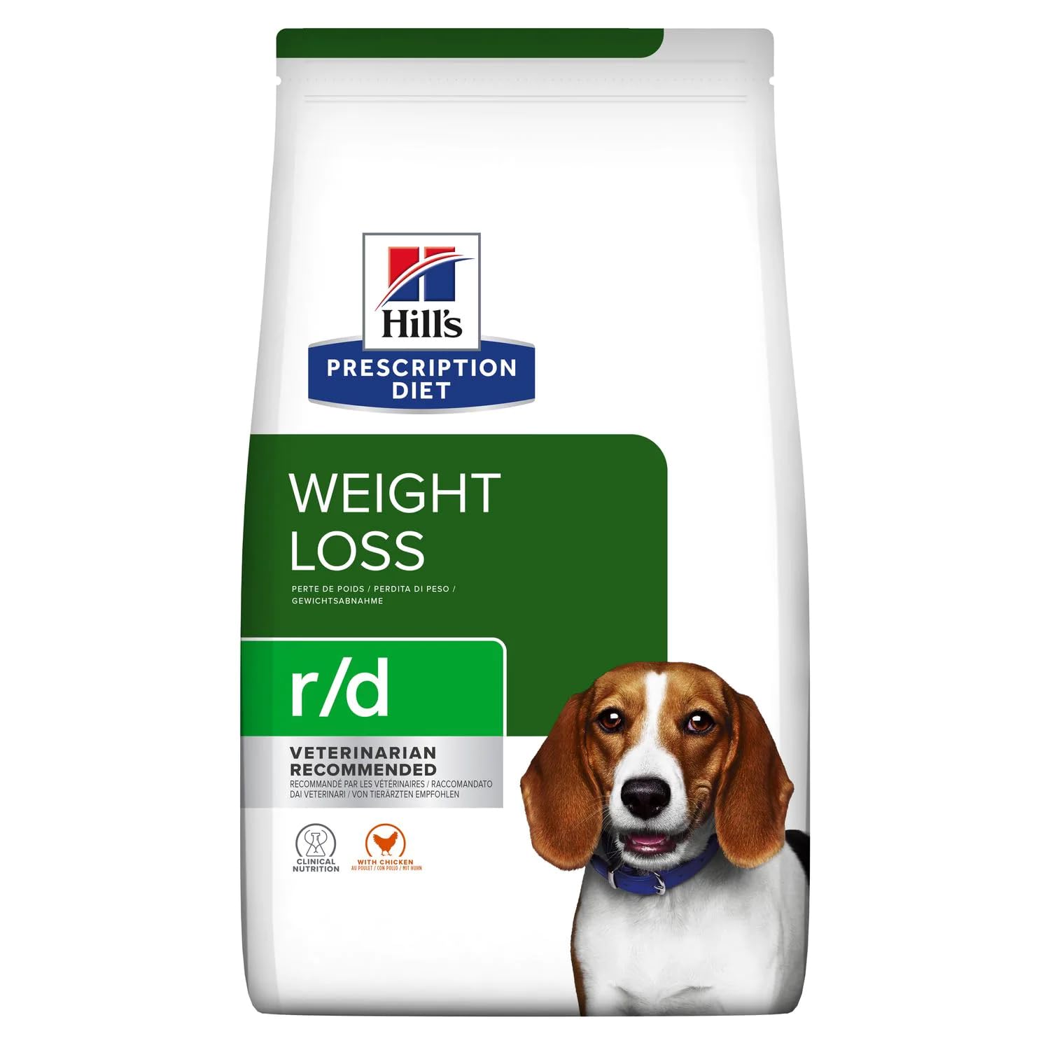 Hill's PRESCRIPTION DIET Canine Weight Loss r/d Dry Dog Food Chicken 10 kg