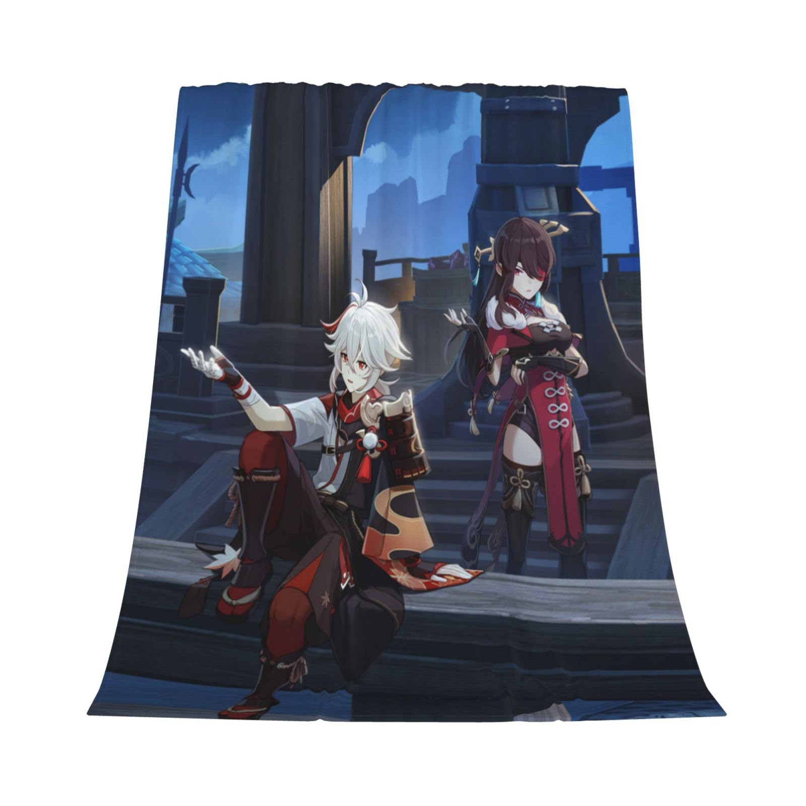 Couverture polaire Genshin Impact pour eviter le froid en hiver sur le lit ou le canape