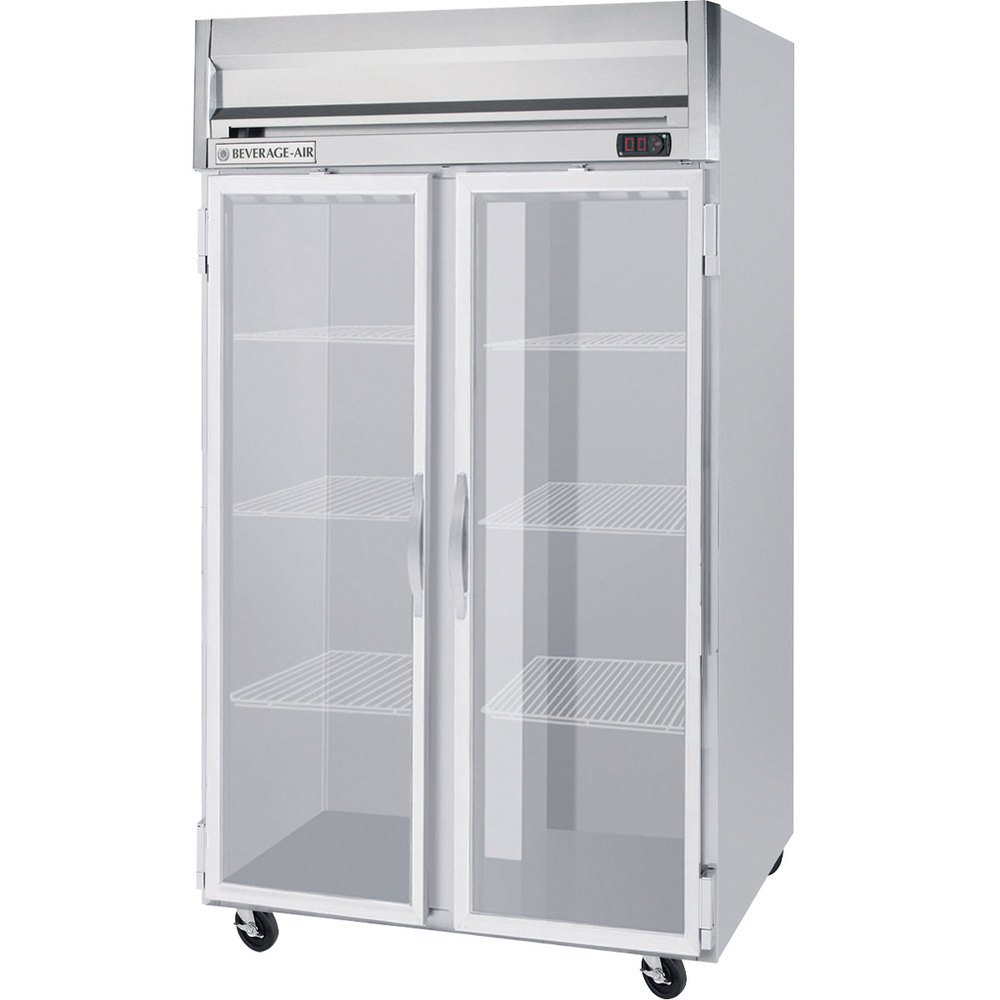Beverage-Air HFPS2-1G Horizon Series Two Section Glass Door Reach-In Freezer 49 cu.ft. Capacity Stainless Steel Exterior and by Beverage Air – 49.0 cubic_feet, Model HFPS21G