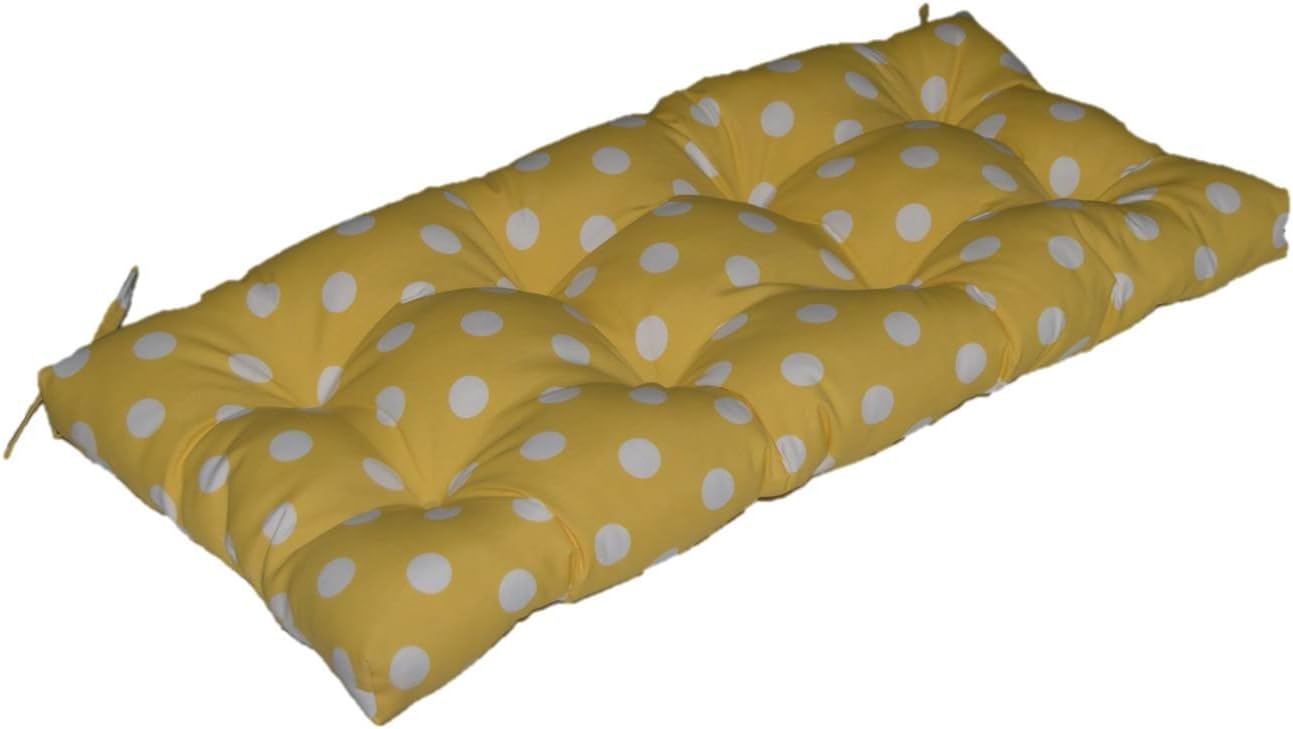 In / Outdoor Tufted Swing Bench Glider Cushion with