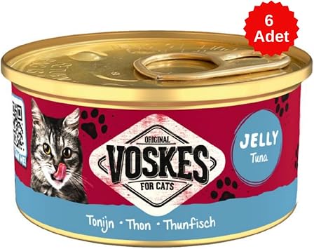 Voskes Jelly Ton Bal kl  Kedi Konservesi, 85 Gr, 6 Adet