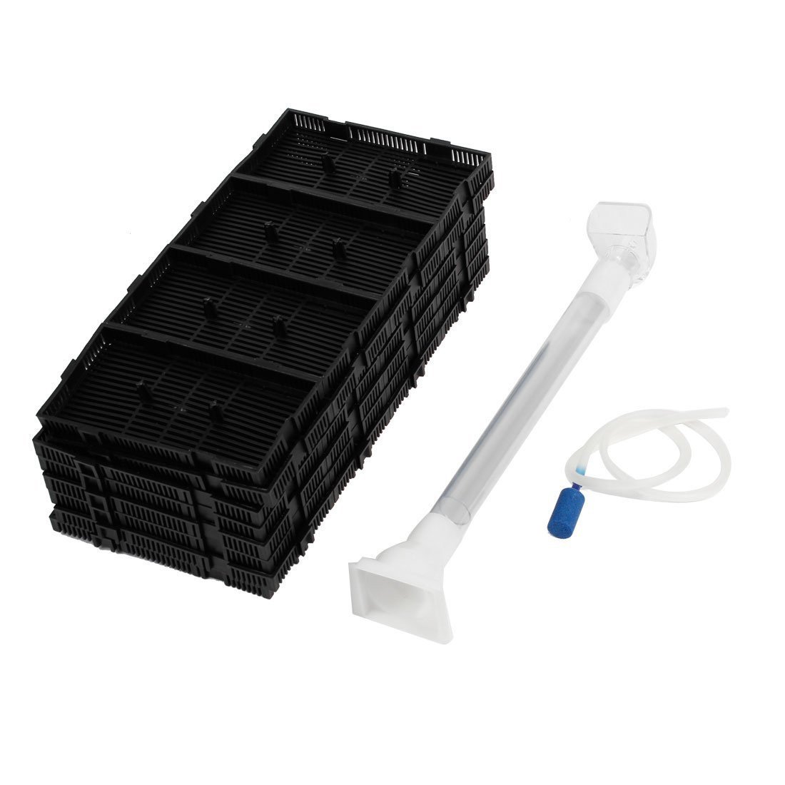XMHF Tubo de aire para acuario, 32 unidades, color negro