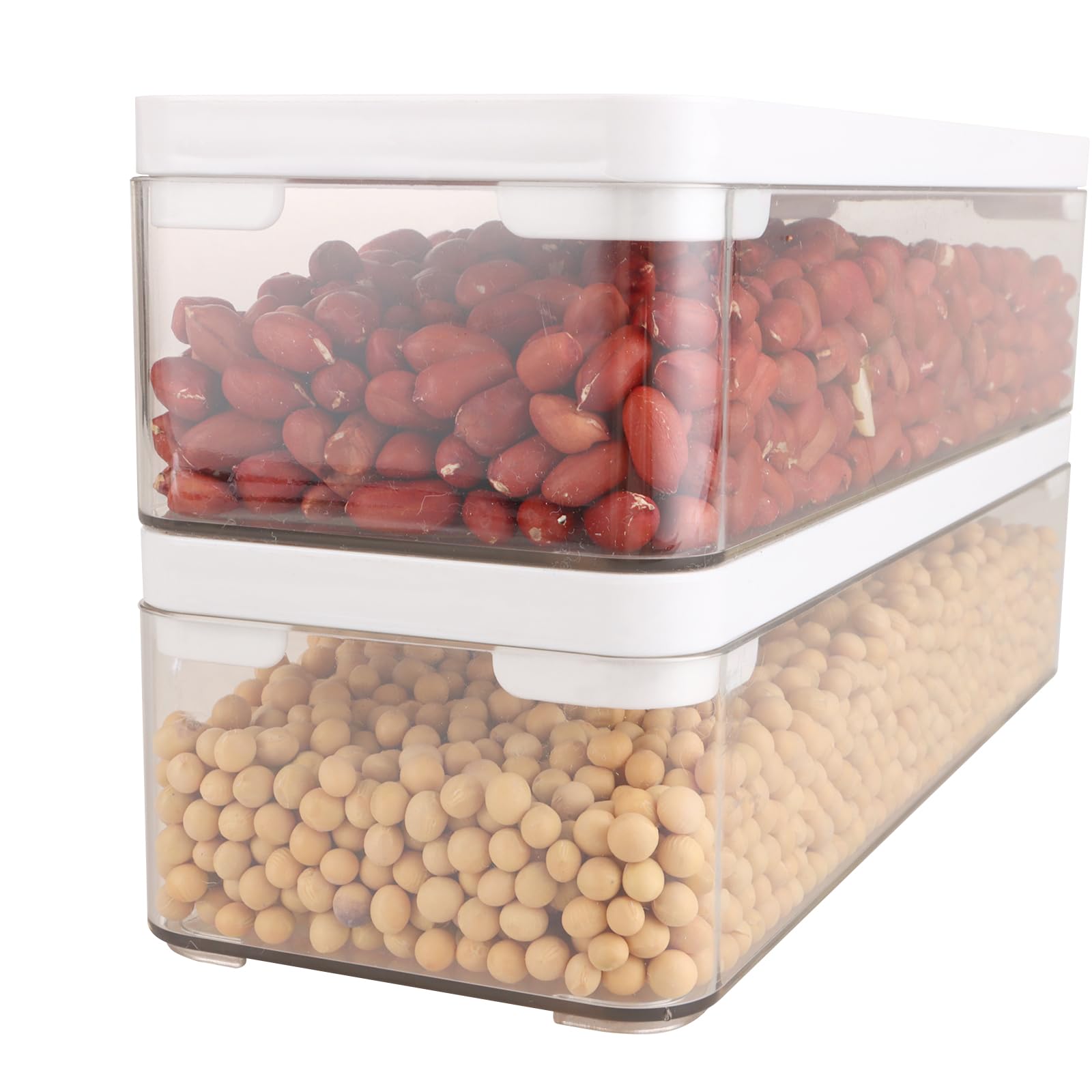 Tarro de almacenamiento sellado 5 unidades 28,1 x 10,1 x 7 cm tarro de plástico para pasta cabe en la encimera
