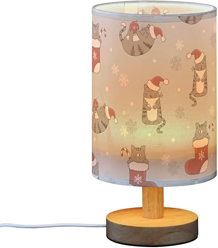 Reading Lamp Led Table Lamps Modern Christmas New Year Cute Cats in Socks Lamp for Kids Room Candlestick