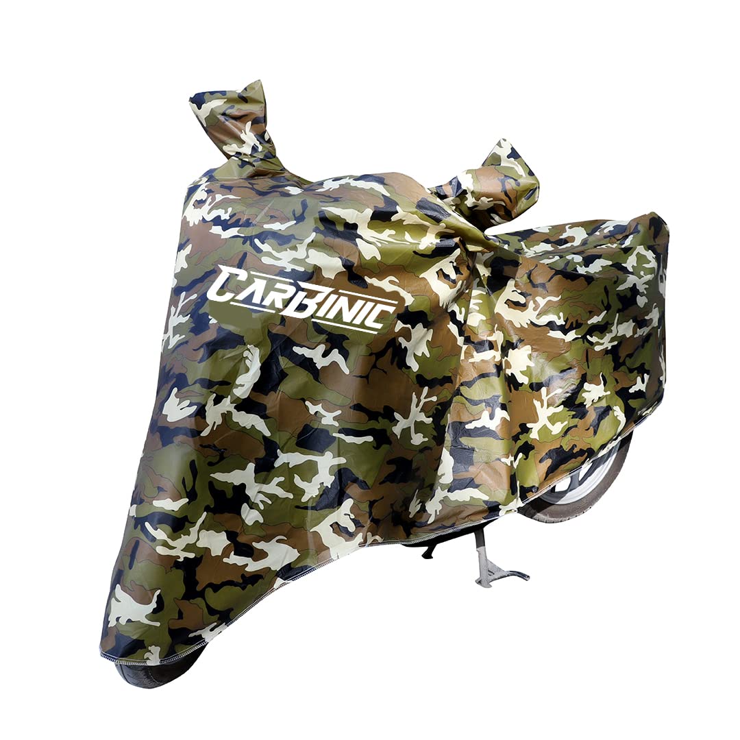 CARBINIC Waterproof Scooty Cover for Honda Activa 6G Tvs Jupiter Bajaj Chetak Electric Scooter Cover Dustproof Washable Activa Accessories Uv Proof Scratchproof with Mirror Pocket Cover Jungle