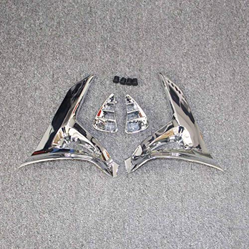 HANEU De cromo alforja desgaste cubre adornos para GL1800 GOLDWING 2001-2011