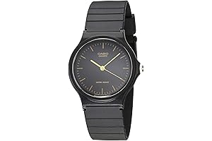 Stylish and Rugged Black Men's Watch: MQ24 Series Quartz Analog Timepiece
