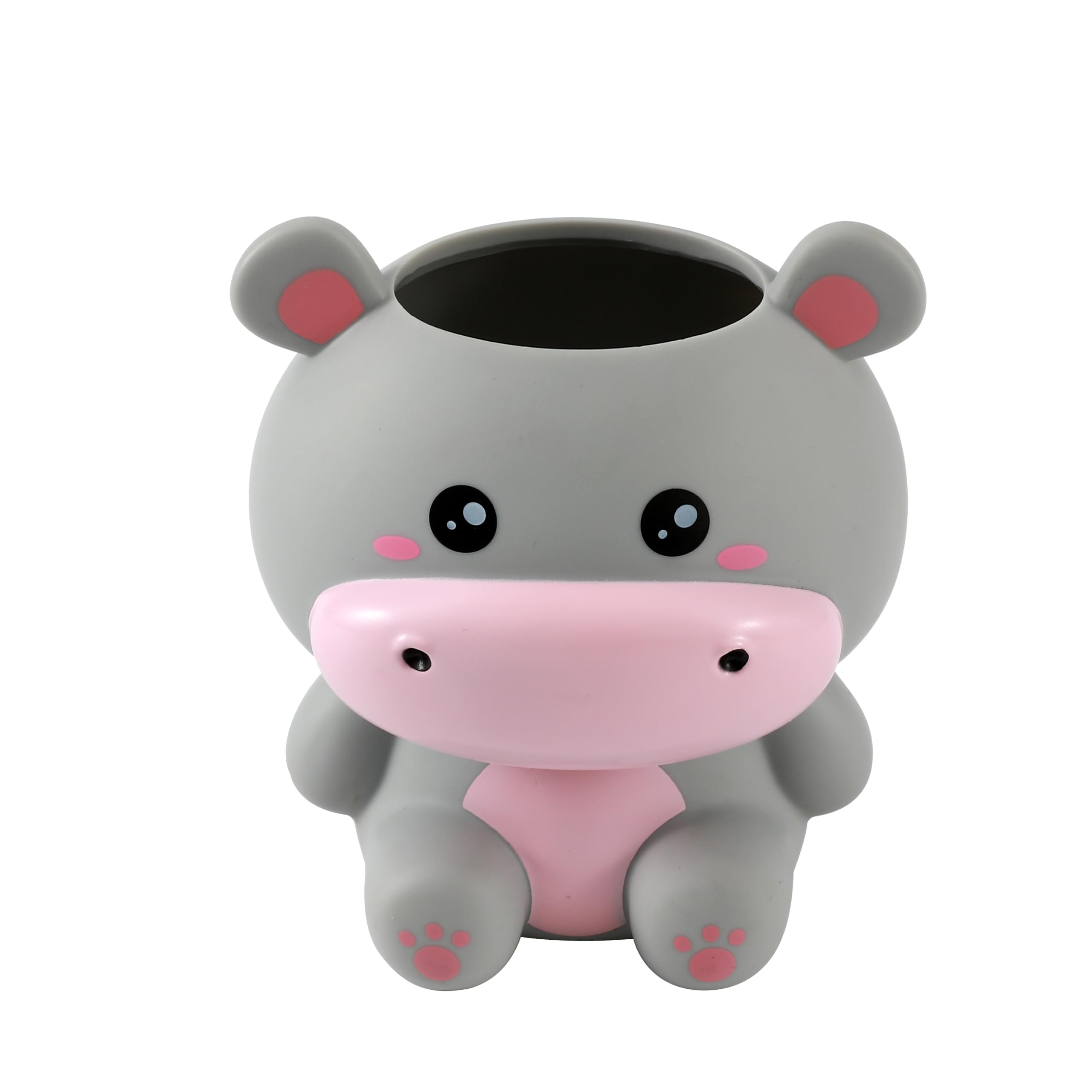 I-TOTAL - 3D Pen Holder - Kawaii Style Desk Organizer for Pens and Accessories, Gift Idea (HIPPO) - Image 2