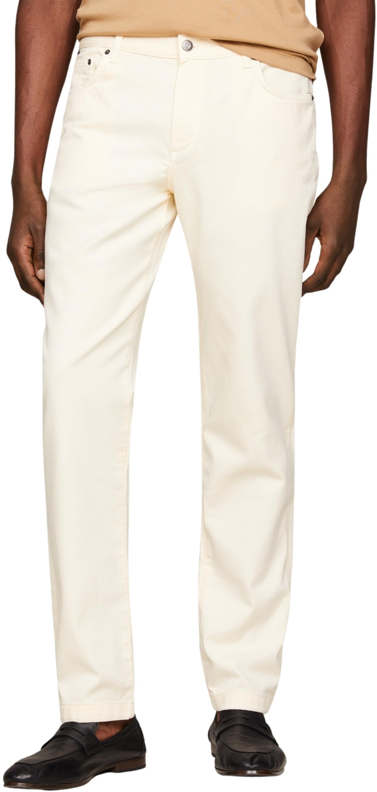 Tommy Hilfiger Men Jeans Denton Stretch, White (Calico), 32W/30L