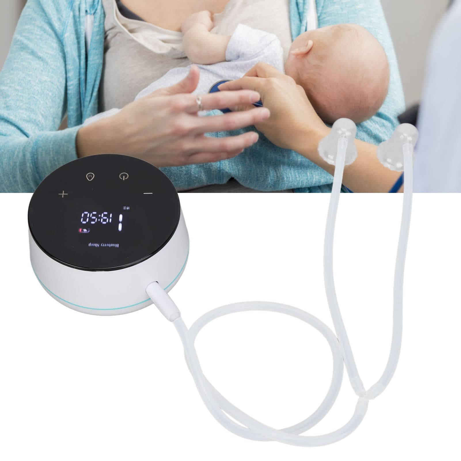 Correcteur de Mamelon Inversé éLectrique Affichage LED Rechargeable Extracteur de Mamelon Plat Haute Puissance à Faible Bruit pour les Femmes