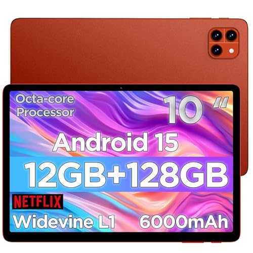 Ckypad Android 15 Tablet, 0 Inch Tablet, 2GB RAM+128GB ROM(Up to 2 TB), 280x800 IPS FHD Touchscreen, 000mAh, ndroid Tablets, cta-Core, iFi 6 & Bluetooth 5.4, MP+8MP Camera, ucky Orange