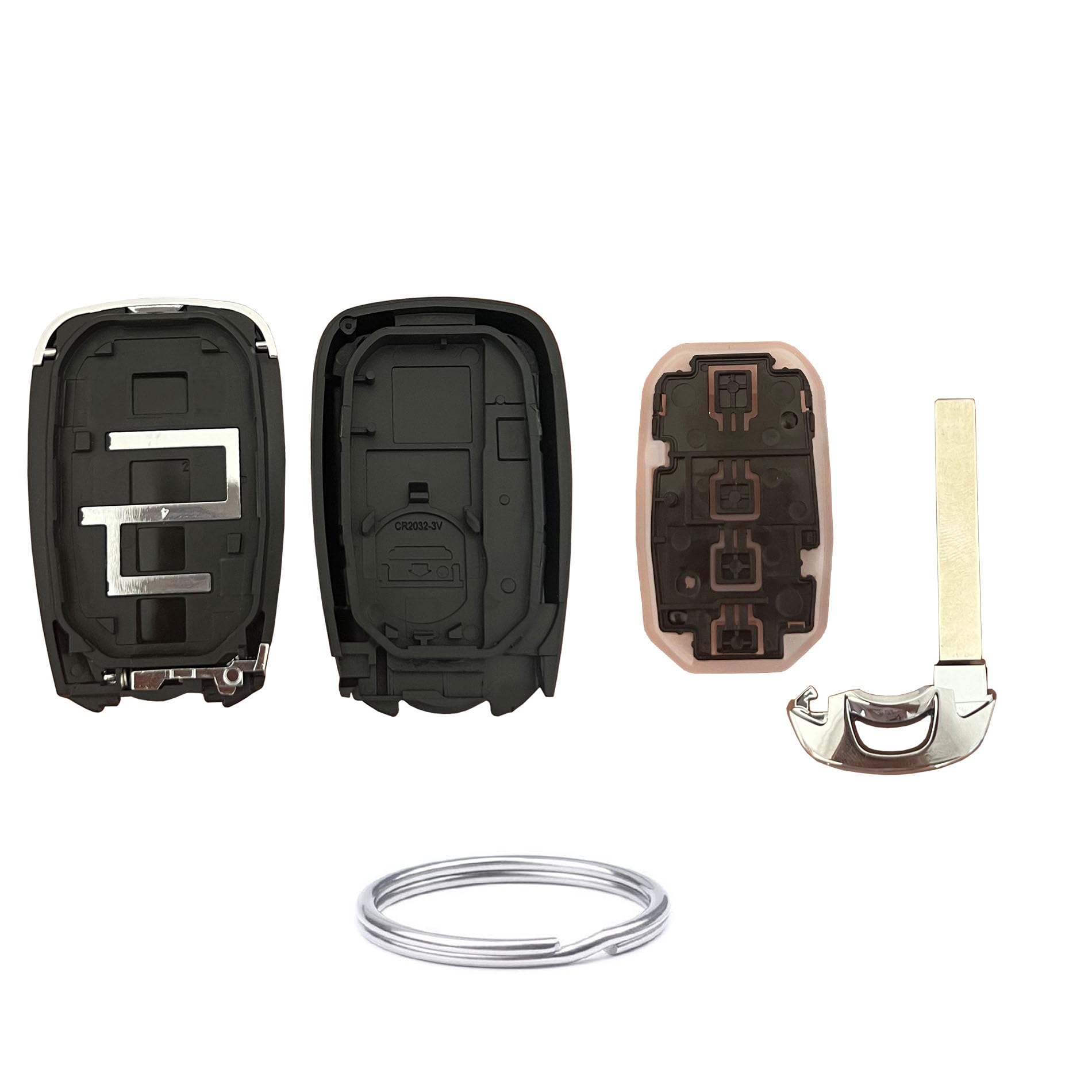 Carcasa de repuesto para llave Chevrolet Bolt EV EUV Trailblazer Traverse Trax Blazer Equinox Cruze Sonic Volt (4 botones)