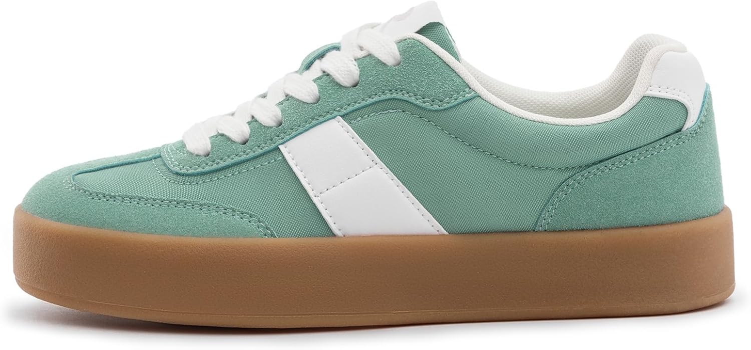 Rihero Platform Sneakers for Women Comfortable Fashion Retro Sneakers Casual Non-Slip Tennis Walking Shoes - Image 3