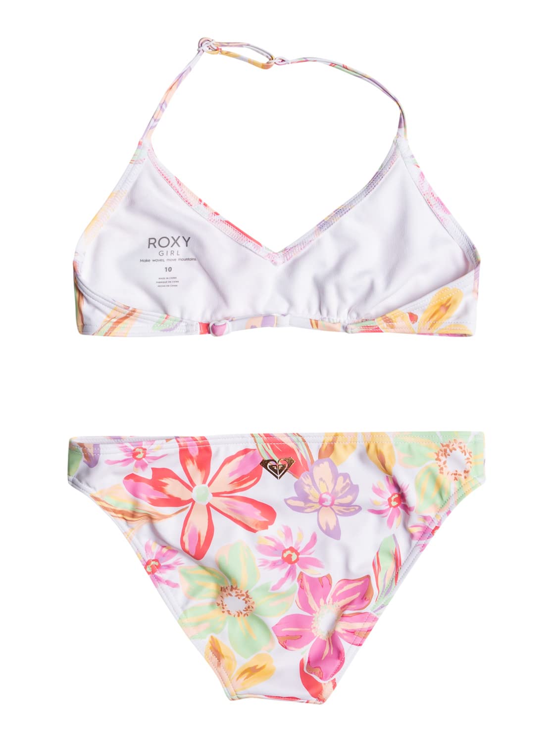 Roxy Tropical Time Tri Bra Set Parte Superiore del Bikini Bambine e Ragazze (Pacco da 1)