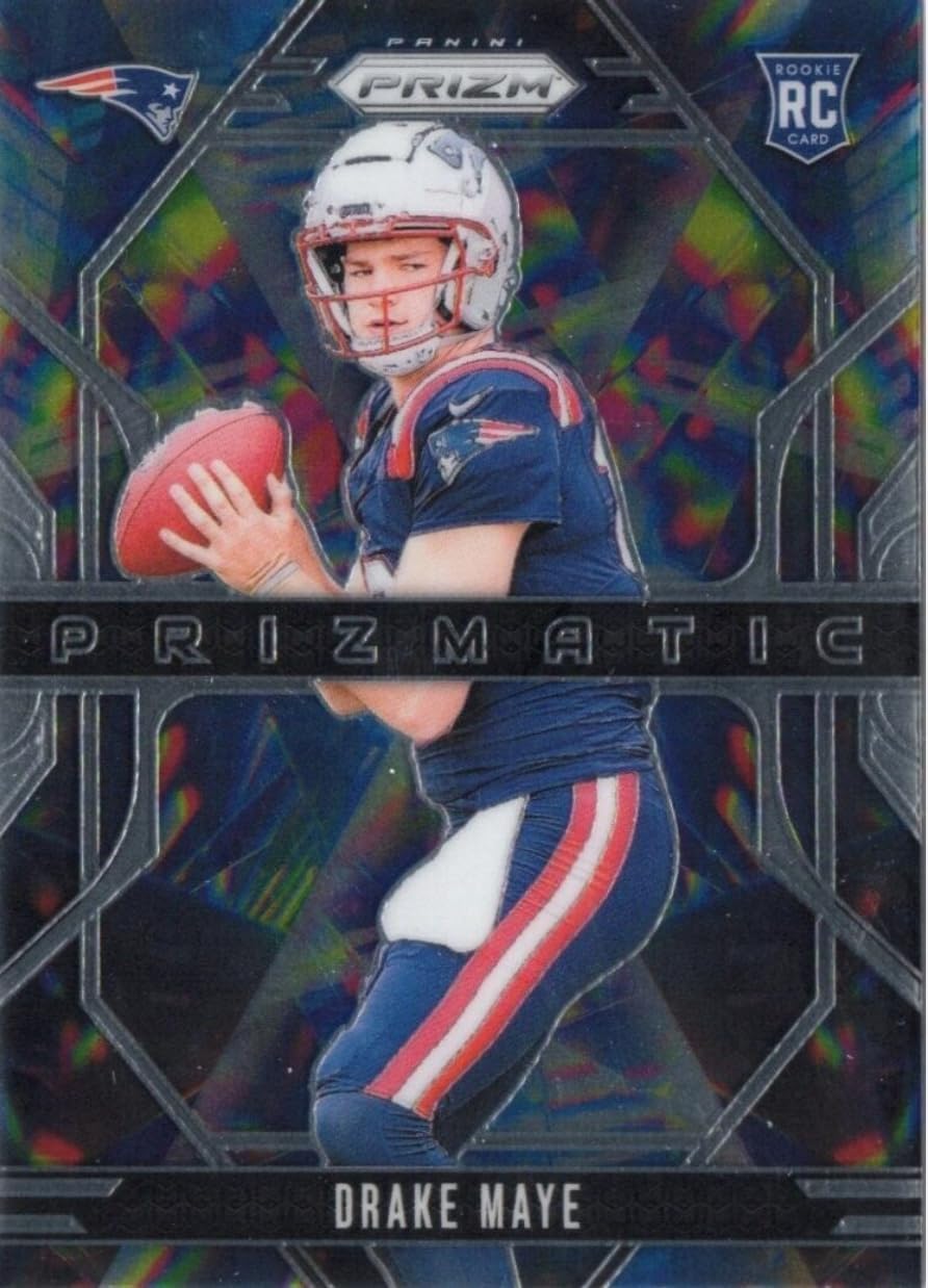 2024 Panini Prizm Drake Maye #2 Prizmatic New England Patriots Rookie RC Football Card