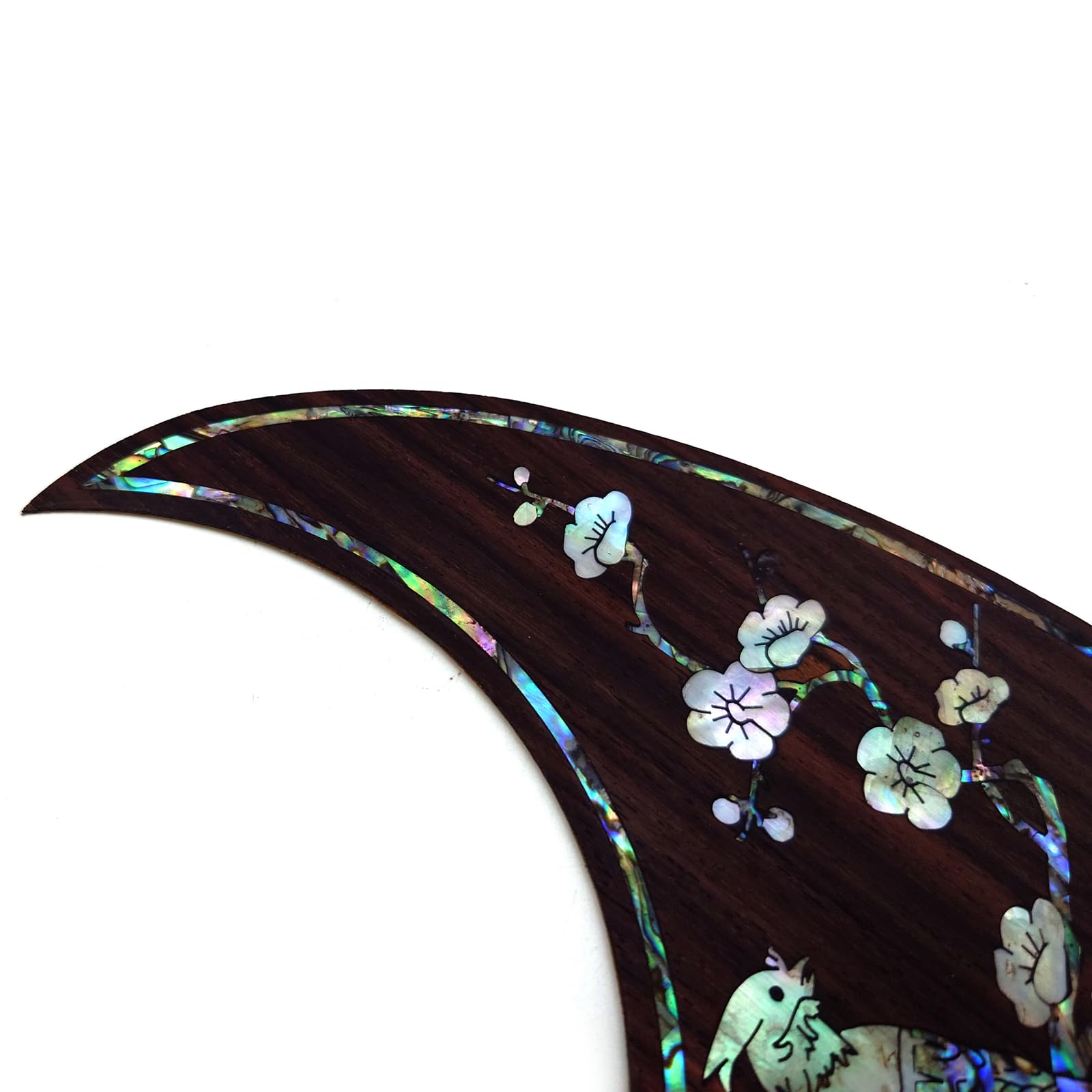 Guitar Pick Guard, Battipenna in abalone in palissandro autoadesivo for Chitarre acustiche folk D-45 Taylor(24)
