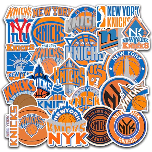 25PCS New York Basketball Knick Stickers Pack for Laptop Water