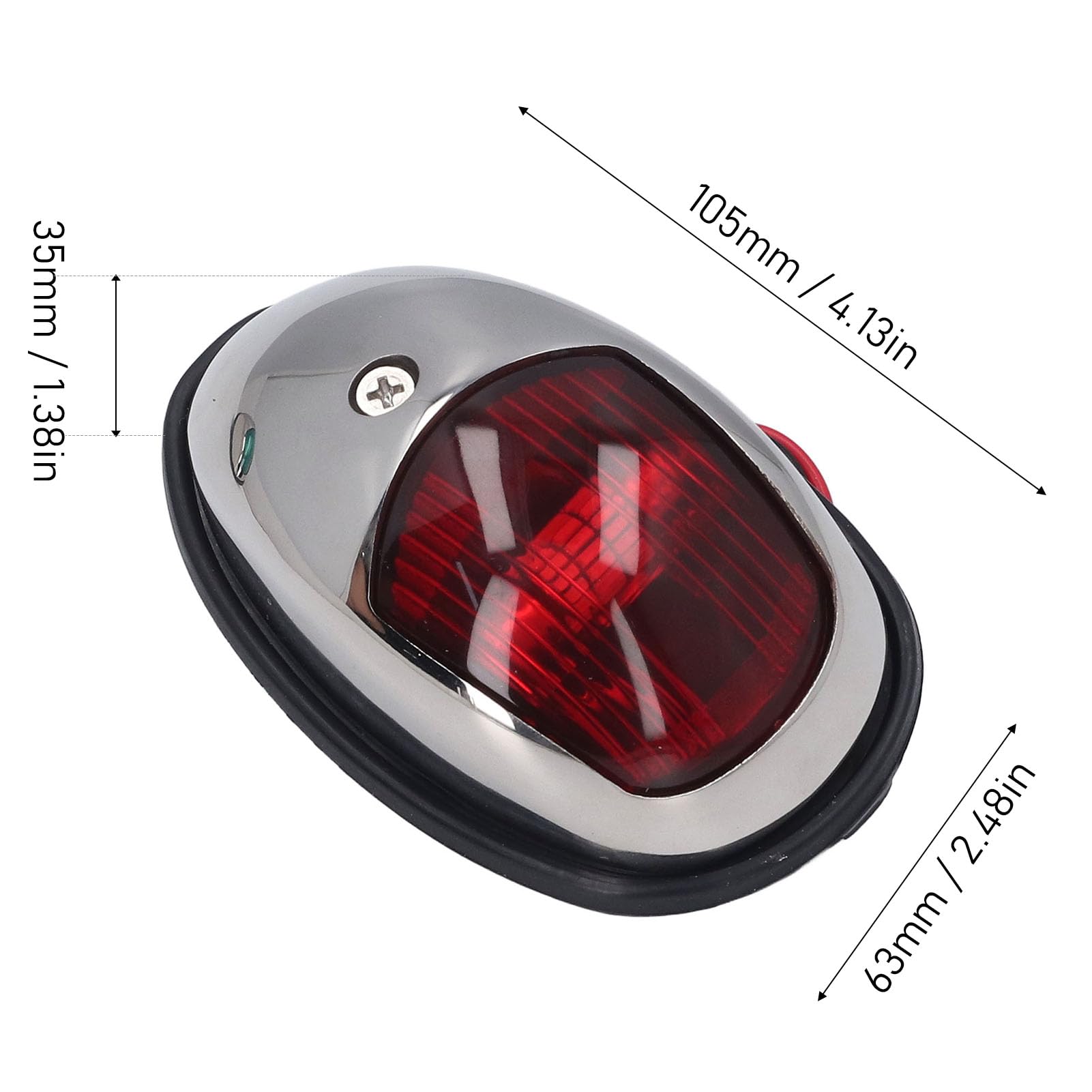 NDNCZDHC USCG 2NM LED Boat Lights 12v 24vdc 1.2w Boat Navigation Lights 112.5° Radiation Angle Marine Navigation Lights