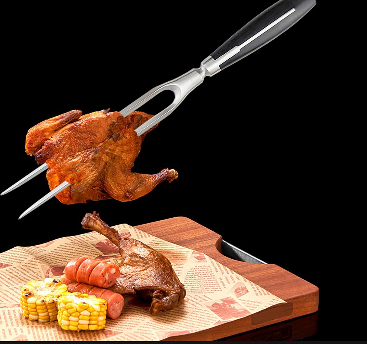 tenedor de acero inoxidable para barbacoa