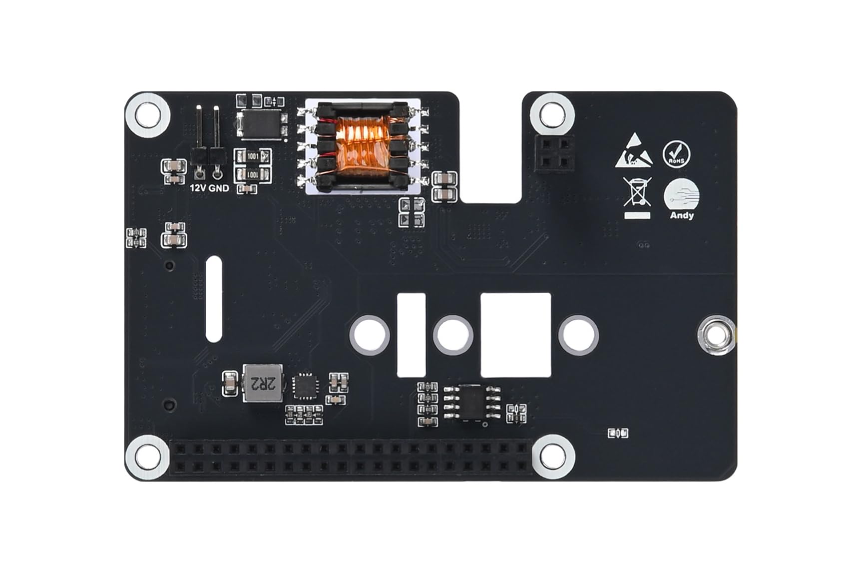 Raspberry Pi 5 POE PCIe To M.2 NVMe SSD Board HAT Pi5 2242/2230 Power Over Ethernet