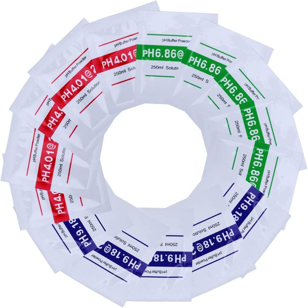 Baluue Ph Meter Calibration Solution 15pcs Ph Calibration Solution Packets Calibration Ph