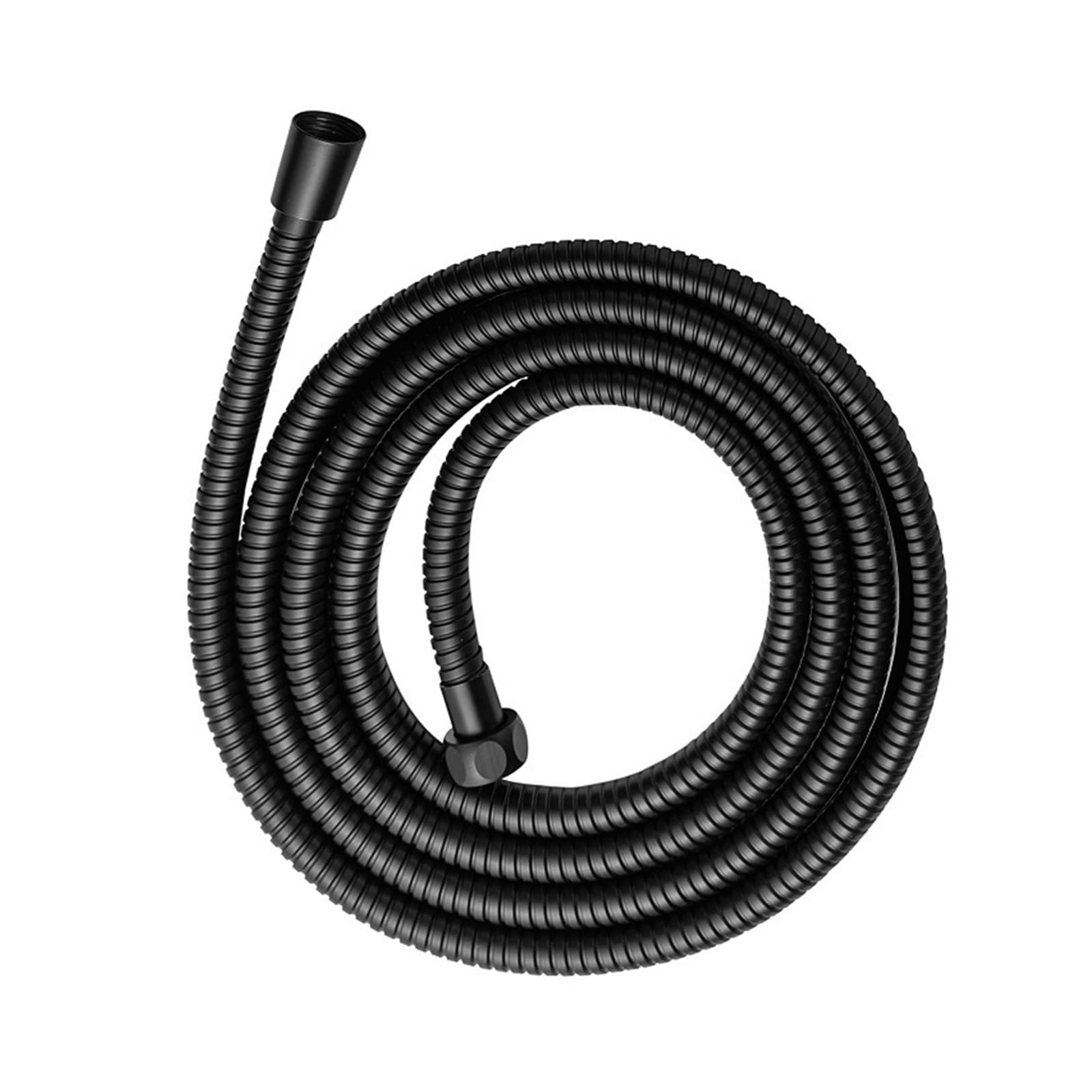 Pandivnskdk Black 1.5/2M Shower Hose Extra Long Stainless Steel Shower Tube Attachment Flexible Handheld Shower Sprayer Extension Hose(150Cm)