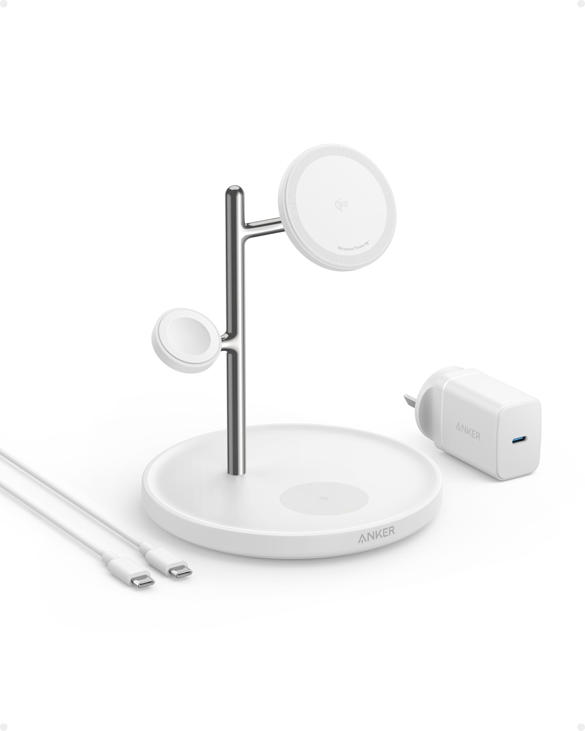 Station Charge MagSafe 3-en-1 25W Pliable - Pour IPhone, Apple Watch, AirPods - Design Graphite