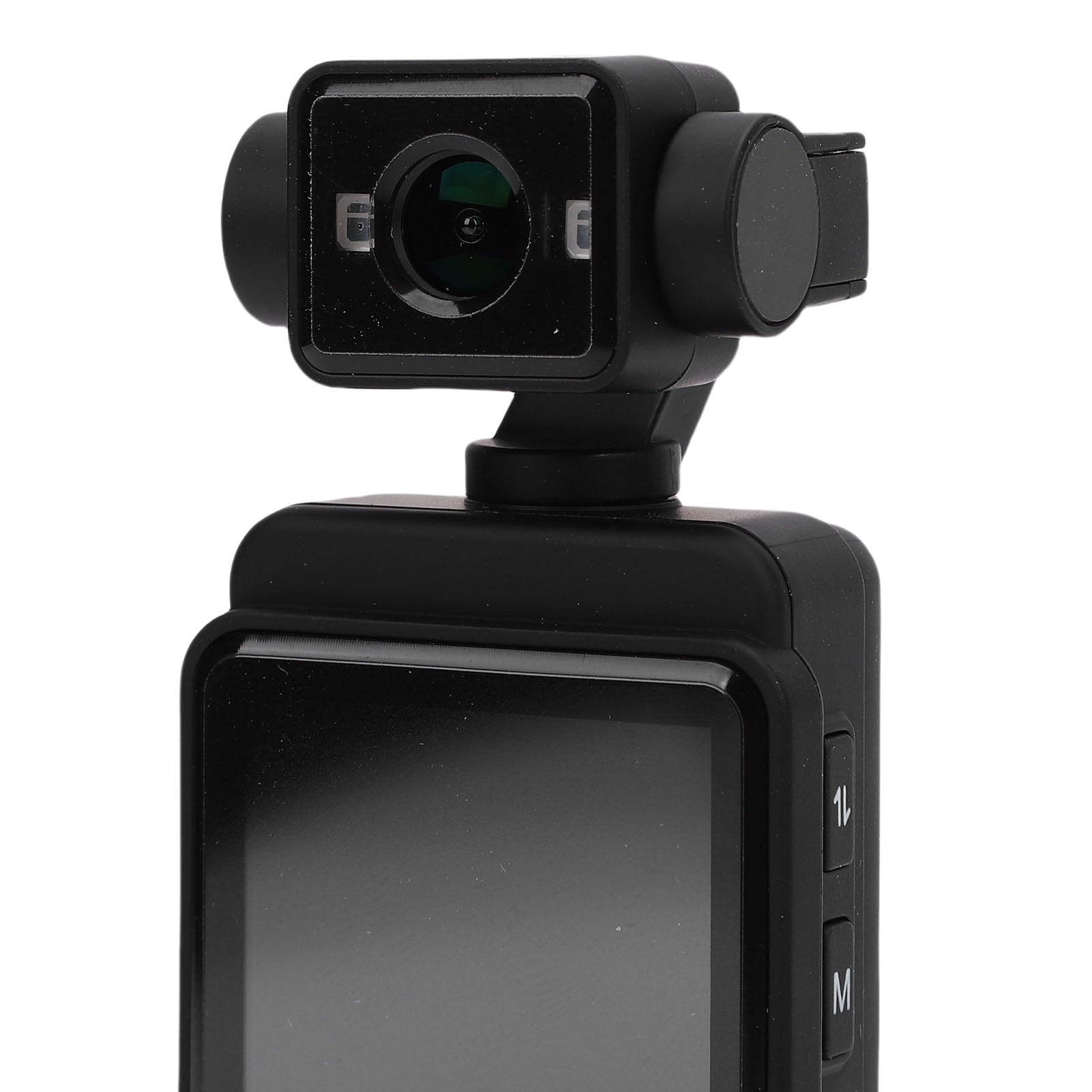 Kieszonkowa Kamera HD, Przenośna Kamera do Nagrywania Wideo 1080P z Wyświetlaczem 1,54 Cala, 3-osiowa Stabilizacja, WiFi, Nagrywanie w Pętli, Zwolnione Tempo, do Uprawiania (Bez karty pamięci)