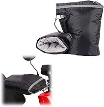 tintoke Motorcycle Handlebar Gloves Winter Gloves Winter Handlebar Gloves Warm Handlebar Gloves with Reflective Strips for Motorcycles Electric Vehicles
