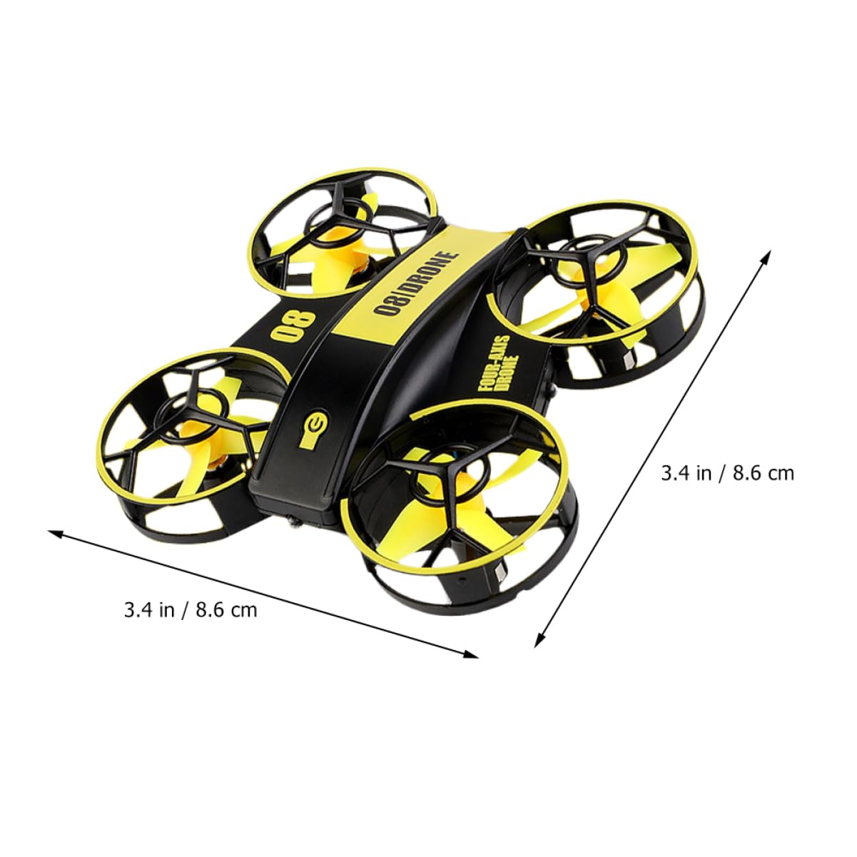 ibasenice 2pezzi Mini Quadcopter Telecomandato Con Led Drone Per Adulti Giocattolo Elicottero Compatto e Resistente Agli Urti Controllo Precisione Voli Rotazione e Notturni Include Batterie