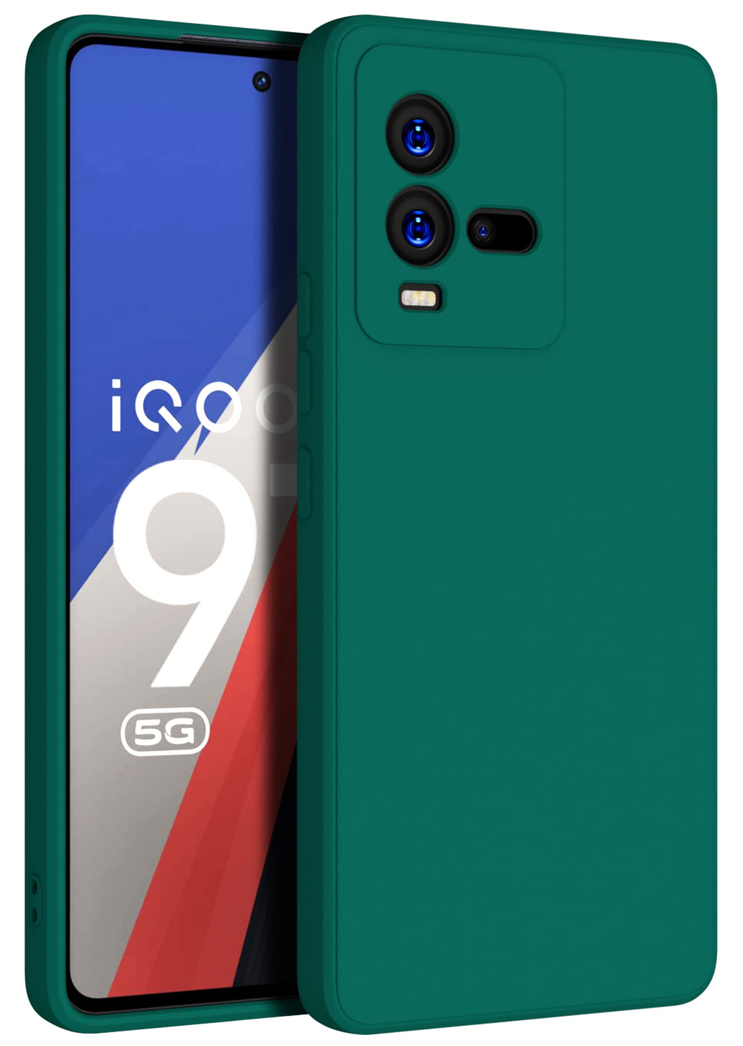 Kapa Matte Lens Protective Shockproof Flexible Back Cover for IQOO 9T,Slim Silicone with Soft Lining Shockproof Flexible Full Body Bumper Case (Green) (B0BLK2LCX3) Amazon Price History, Amazon Price Tracker