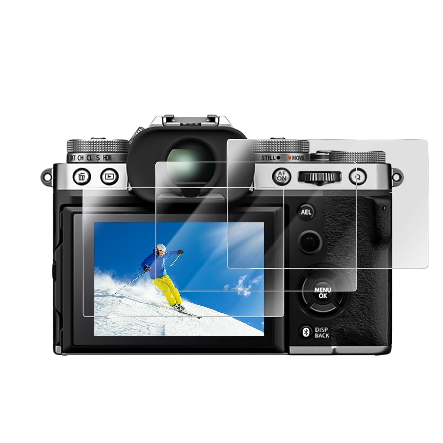 Rieibi – (3 Packs Screen Protector for Fuji XT5 X-T5, 0.26mm Tempered Glass Film for Fujifilm XT5 X-T5 Camera for Fuji XT5 Accessories