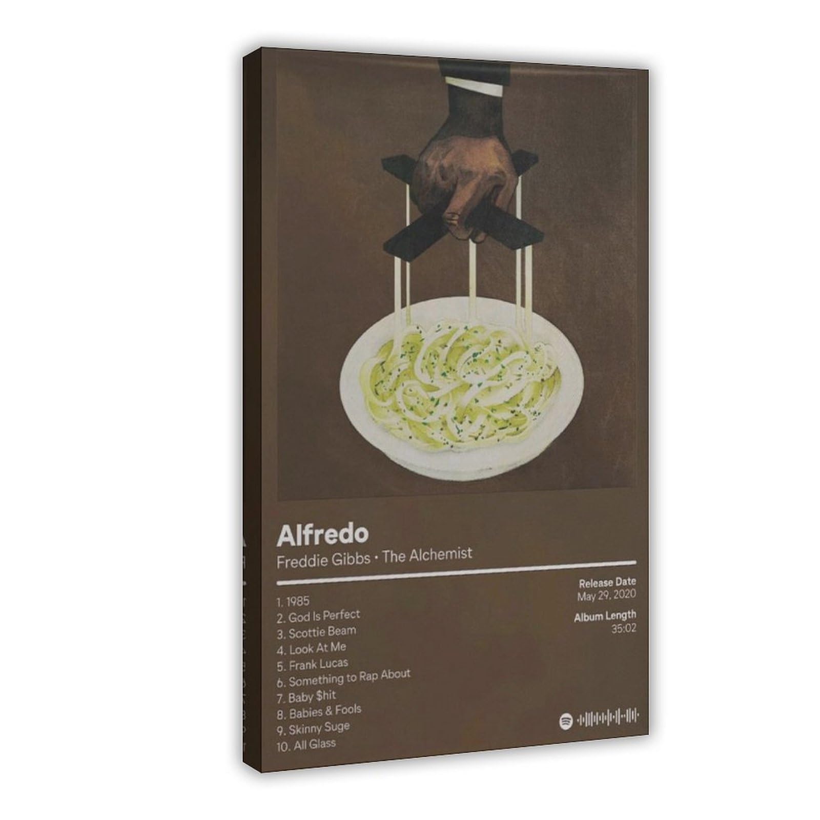 PJEYGF Poster su tela di Freddie Gibbs & The Alchemist - Alfredo - Album musicale Poste per la decorazione della casa regalo