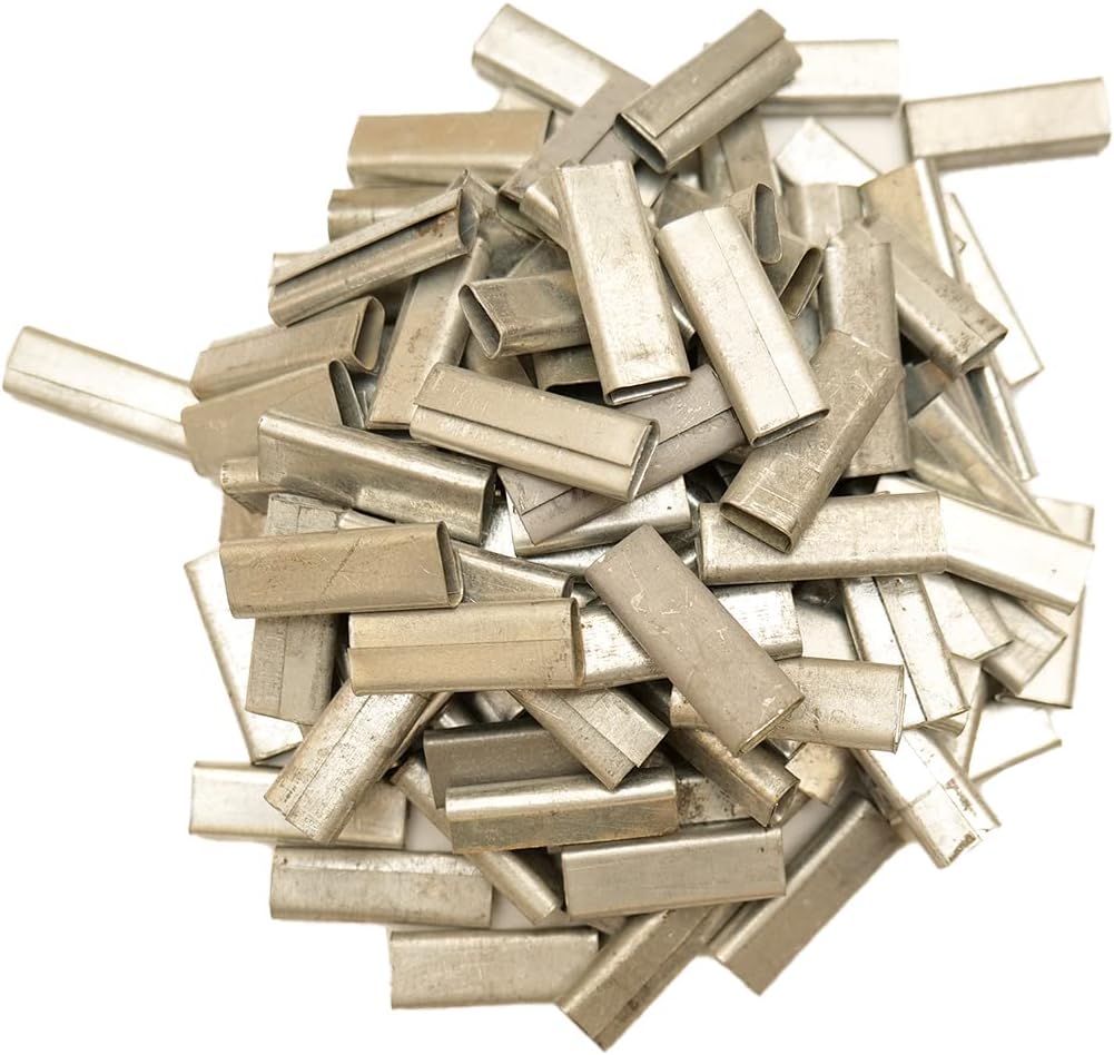 Efficacy Box Strapping Galvanized Aluminum Closed (PushType) Seal/Clip, Outer Box Packing Size 12mm (1 kg)