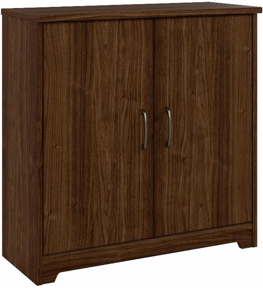 Bush Furniture Cabot Small Bathroom Storage Cabinet in Modern Walnut