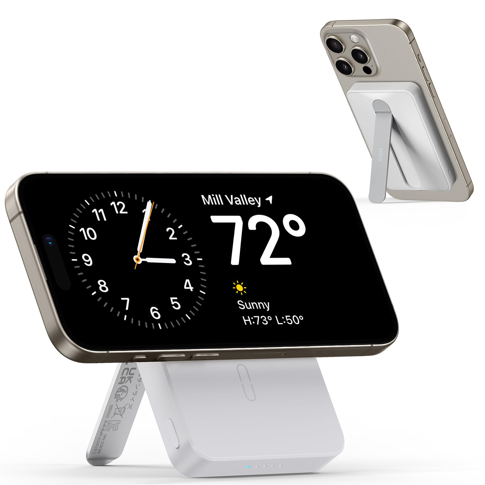 Amazon | ESR HaloLock モバイルバッテリー ワイヤレス充電器 5,000mAh 