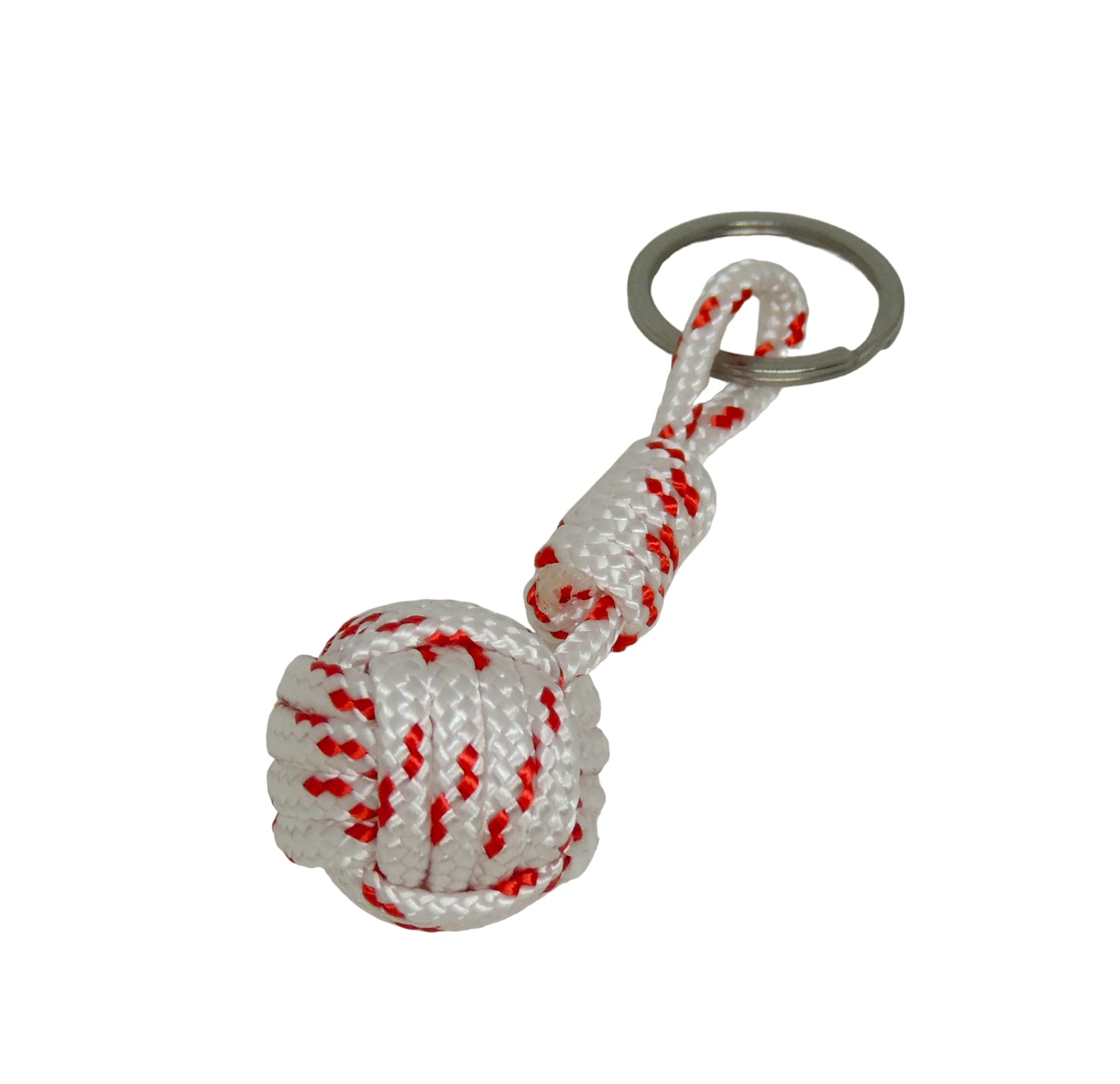 Porte-clés Pomme de Touline blanc, rouge