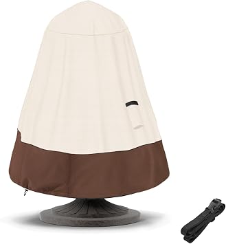 TACOMA Fountain Cover 36"Dia x 42"H,Outdoor 600D Heavy Duty Garden Fountains Statue Protective Cover with Drawstring,Waterproof Windproof Fountain Protector Covers for Winter,Beige