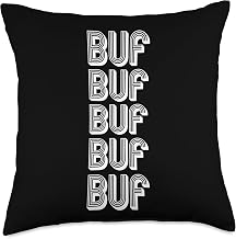 BUF Buffalo Airport Travel Throw Pillow
